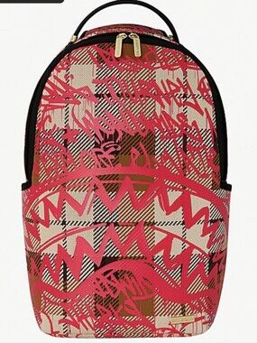 Sprayground Graffed Up Plaid Backpack